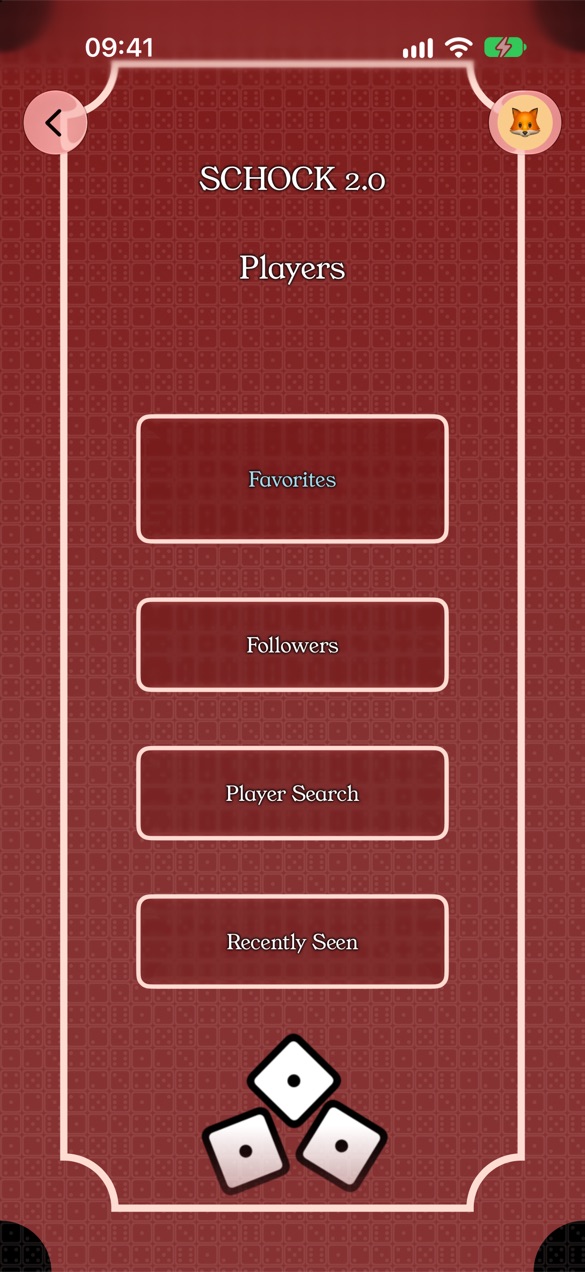 Players menu